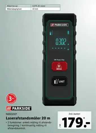 Laserafstandsmåler 20 m