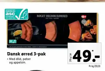 Dansk ørred 3-pak