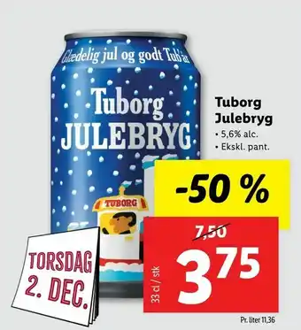Let-Køb Tuborg Julebryg tilbud