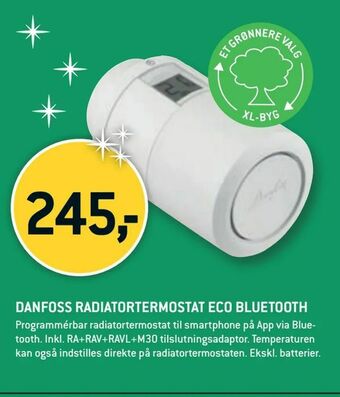 XL-BYG Danfoss radiatortermostat eco bluetooth tilbud