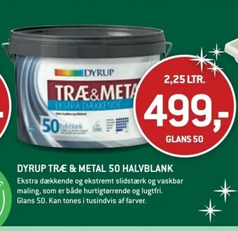 Dyrup træ & metal 50 halvblank