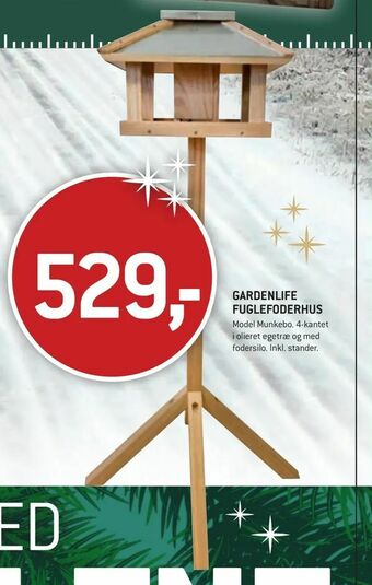 XL-BYG Gardenlife fuglefoderhus tilbud