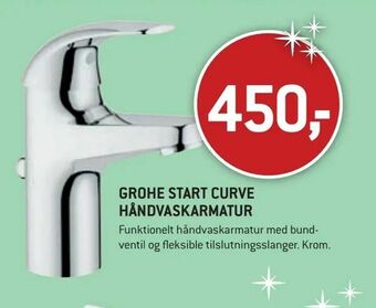 XL-BYG Grohe start curve håndvaskarmatur tilbud
