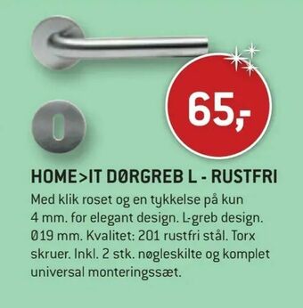 XL-BYG Home>it dørgreb l - rustfri tilbud