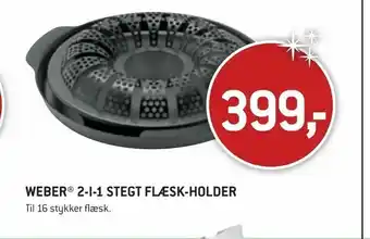 XL-BYG Weber® 2-i-1 stegt flæsk-holder tilbud