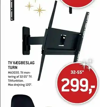 Tv vægbeslag turn