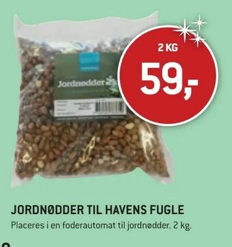 XL-BYG Jordnødder til havens fugle tilbud