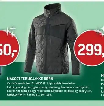XL-BYG Mascot termojakke børn tilbud