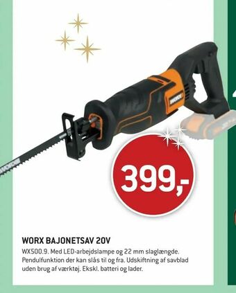 Worx bajonetsav 20v