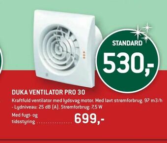 XL-BYG DUKA VENTILATOR PRO 30 tilbud