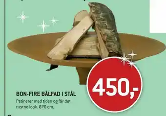 Bon-fire bålfad i stål