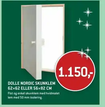 XL-BYG Dolle nordic skunklem 62×62 eller 56×82 cm tilbud