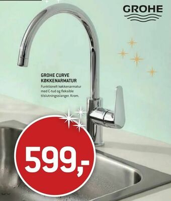 XL-BYG Grohe curve køkkenarmatur tilbud