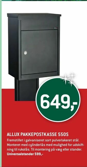 Allux pakkepostkasse 550s