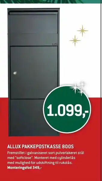 Allux pakkepostkasse 800s