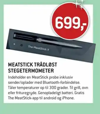 XL-BYG Meatstick trådløst stegetermometer tilbud