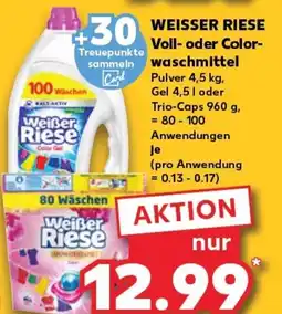 Kaufland WEISSER RIESE Voll -oder color- waschmittel tilbud