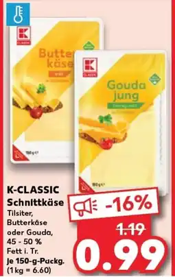 Kaufland K-CLASSIC Schnittkäse tilbud