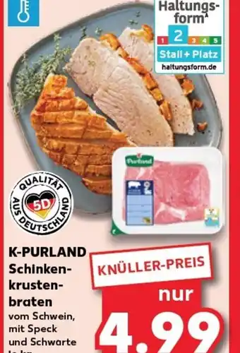 Kaufland K-PURLAND Schinken- Krusten- braten tilbud