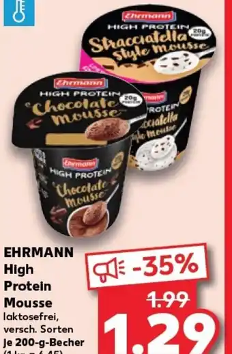 Kaufland EHRMANN High Protein Mousse tilbud