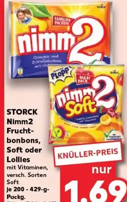 Kaufland Storck Nimm2 Frucht- Bonbons, Soft Oder Llollie tilbud