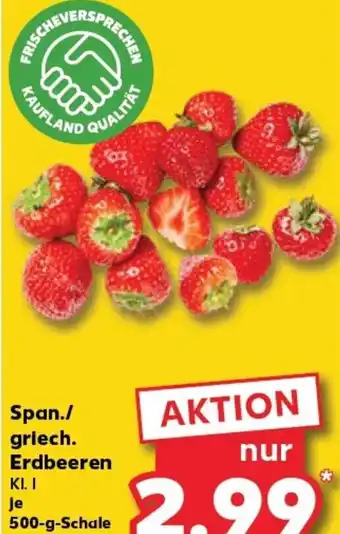 Kaufland Span./ griech. Erdbeeren tilbud