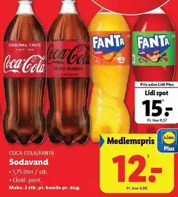 Lidl COCA-COLA/FANTA Sodavand tilbud