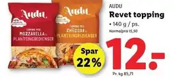 Lidl AUDU Revet topping tilbud