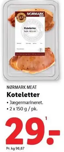 Lidl NØRMARK MEAT Koteletter tilbud