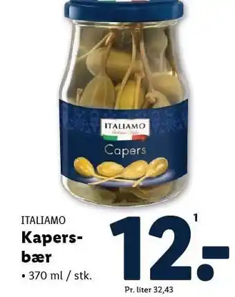 Lidl ITALIAMO Kapersbær tilbud