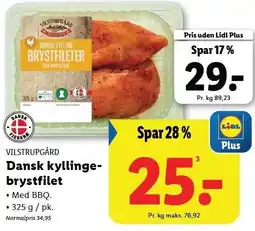 Lidl VILSTRUPSGÅRD Dansk kyllingebrystfilet tilbud