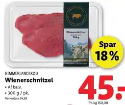 Lidl HIMMERLANDSKØD Wienerschnitzel tilbud