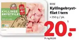 Lidl ROSE Kyllingebrystfilet i tern tilbud