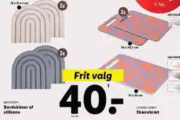 Bordskåner af silikone eller Skærebræt
