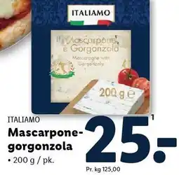 Lidl ITALIAMO Mascarponegorgonzola tilbud