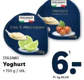 Lidl ITALIAMO Yoghurt tilbud