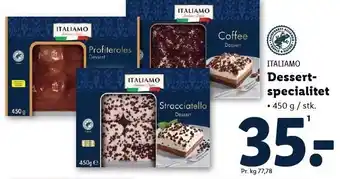 Lidl ITALIAMO Dessertspecialitet tilbud