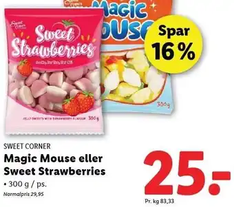 Lidl SWEET CORNER Magic Mouse eller Sweet Strawberries tilbud