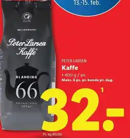 Lidl PETER LARSEN Kaffe tilbud