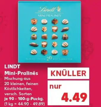 Kaufland LINDT Mini-Pralinés tilbud