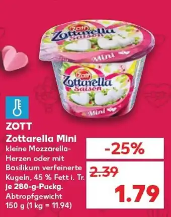 Kaufland ZOTT Zottarella Mini tilbud