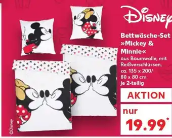 Kaufland Bettwäsche-Set » Mickey & Minnie<< tilbud