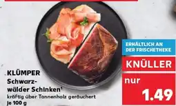 Kaufland KLÜMPER Schwarz- wälder Schinken¹ tilbud