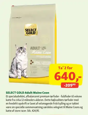 Maxi Zoo SELECT GOLD Adult Maine Coon tilbud