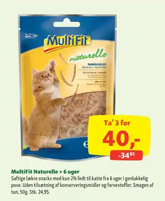 Maxi Zoo MultiFit Naturelle > 6 uger tilbud