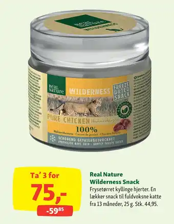 Maxi Zoo Real Nature Wilderness Snack tilbud