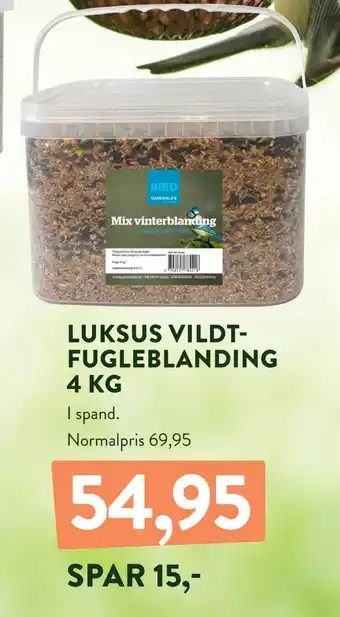 Plantorama LUKSUS VILDTFUGLEBLANDING 4 KG tilbud