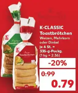 Kaufland K-CLASSIC Toastbrötchen tilbud