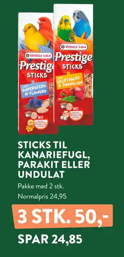 Plantorama STICKS TIL KANARIEFUGL, PARAKIT ELLER UNDULAT tilbud