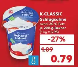 Kaufland K-CLASSIC Schlagsahne tilbud